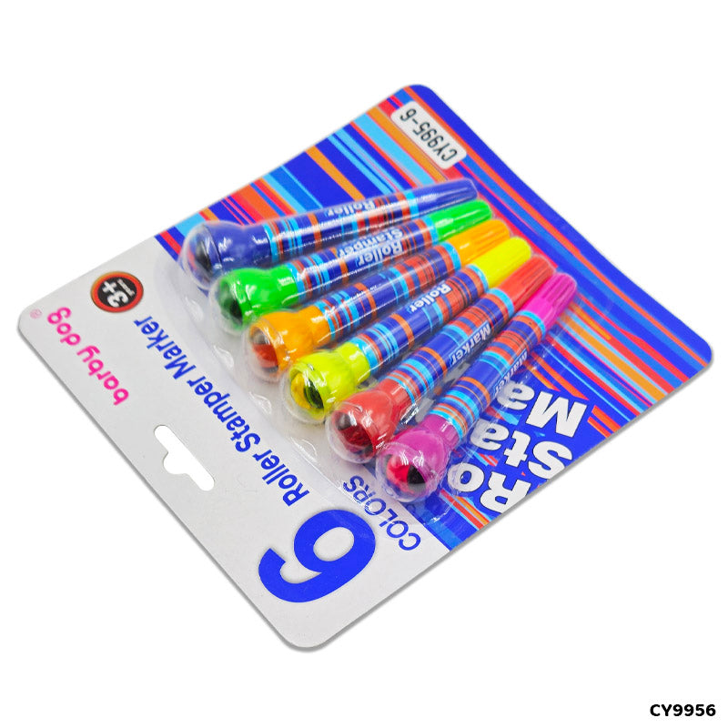 CY9956 ROLLER STAMPER MARKER 6PC