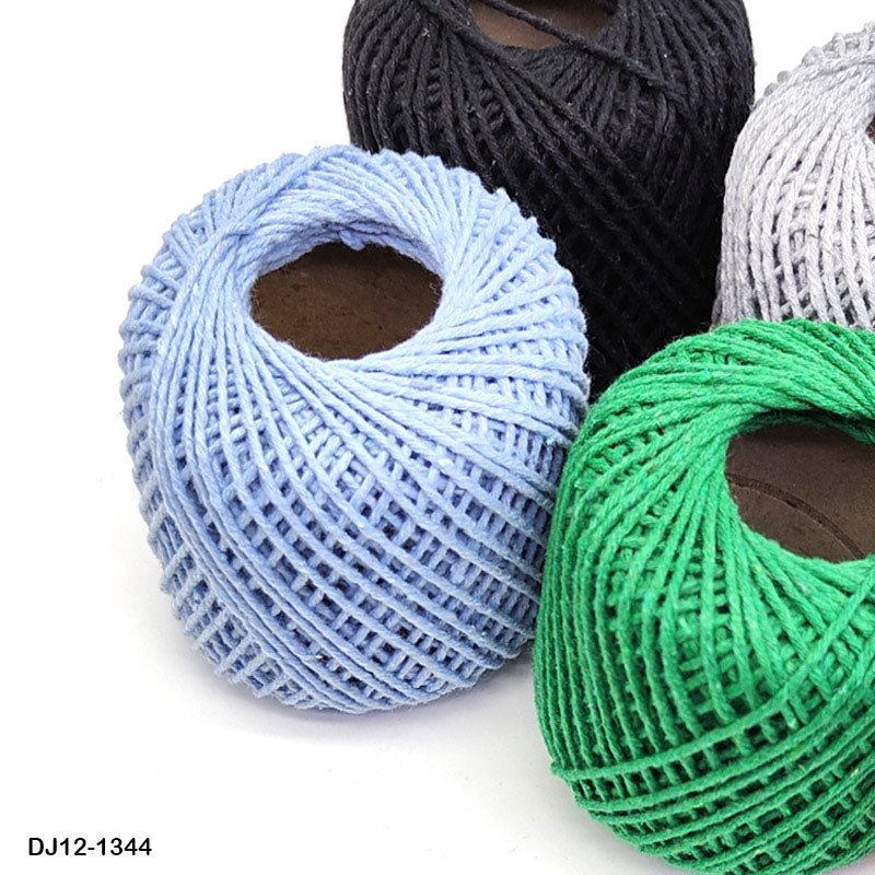 DJ121344 HANDMADE COTTON ROPE THREAD 50GM 12PC