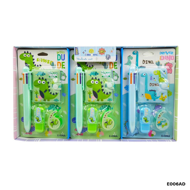 E006AD DIANOSAUR STATIONERY GIFT SET