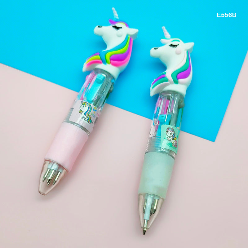 E556B 4 COLOR MINI UNICORN PEN (36PC)