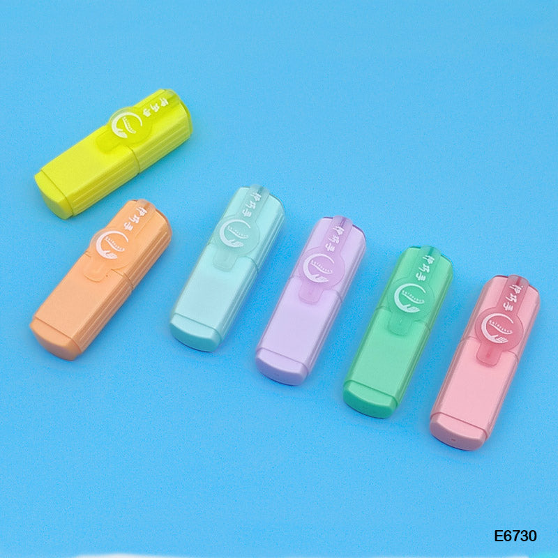 E6730 MINI CUTE HIGHLIGHTER BOTTLE 6PC