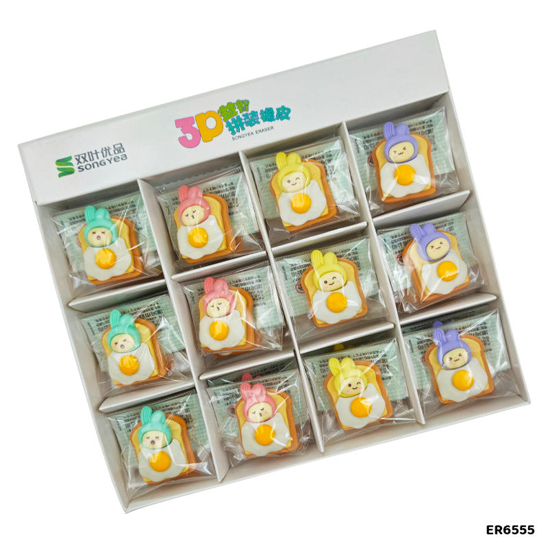 ER6555 EGG ERASER 36PCS