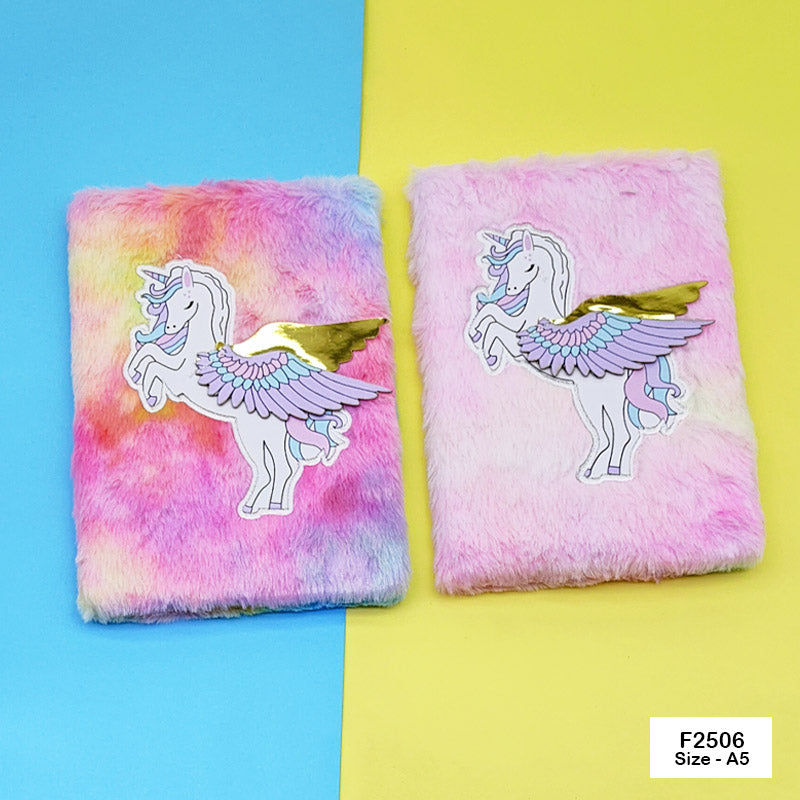 F2506 SOFT FUR DIARY A5