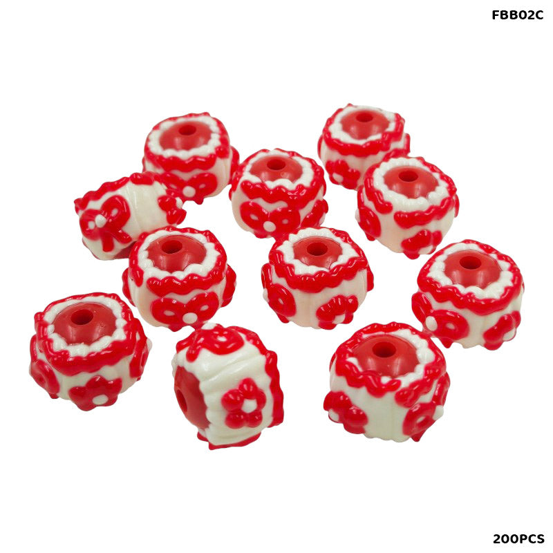 FBB02C FANCY BRACELET BEADS 200PCS