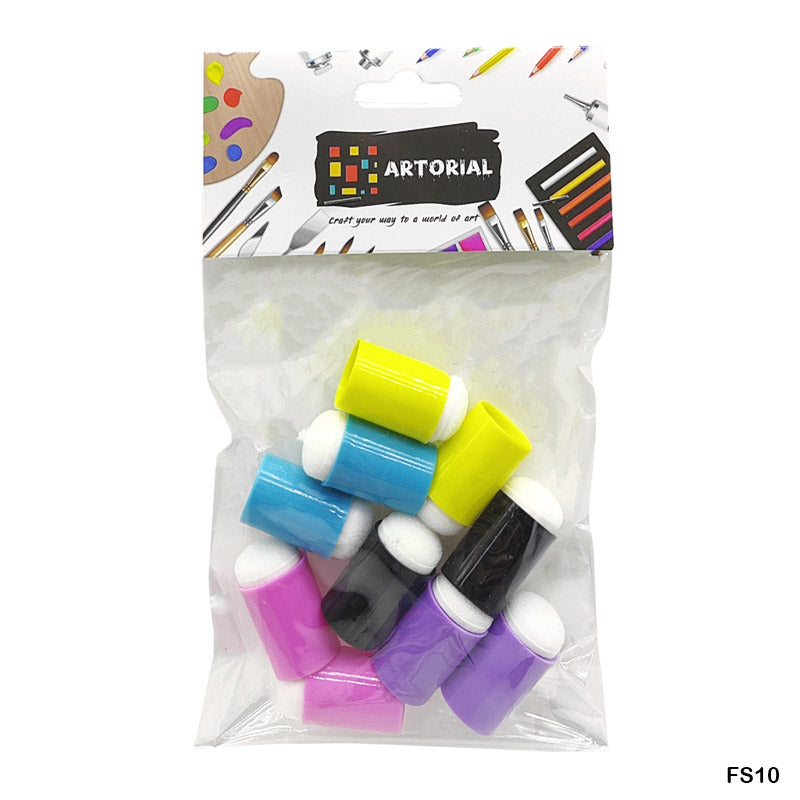 FINGER SPONGE 10 PC MULTI COLORED (FS10)