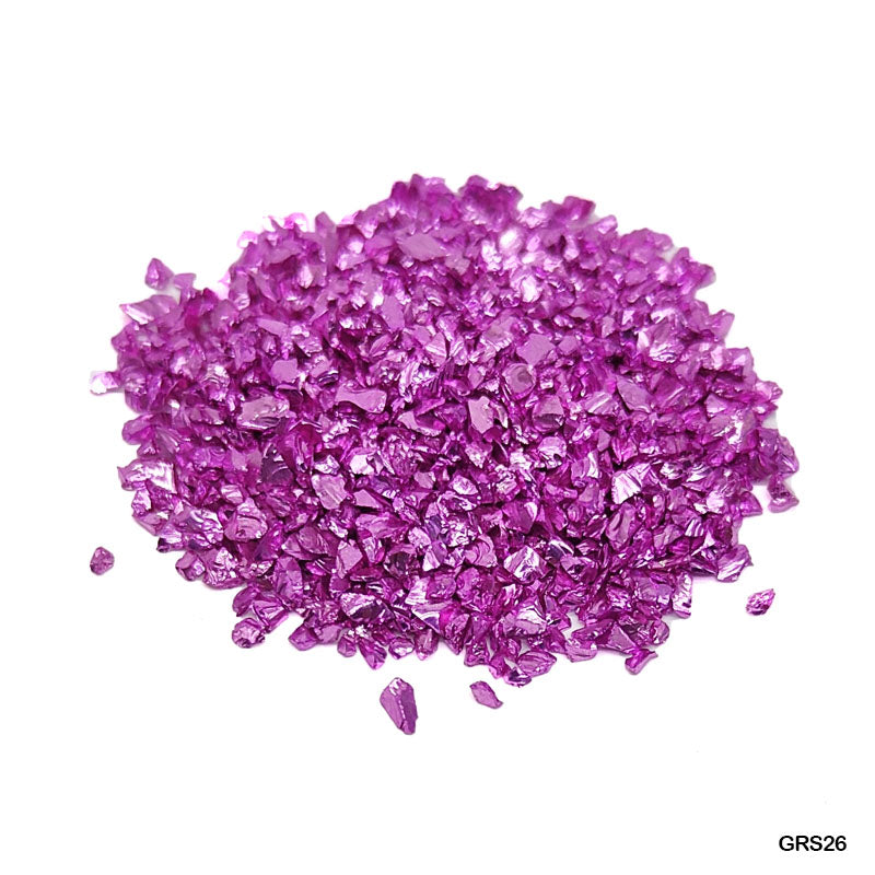GRS26 GLASS METALLIC RESIN STONES 450GM