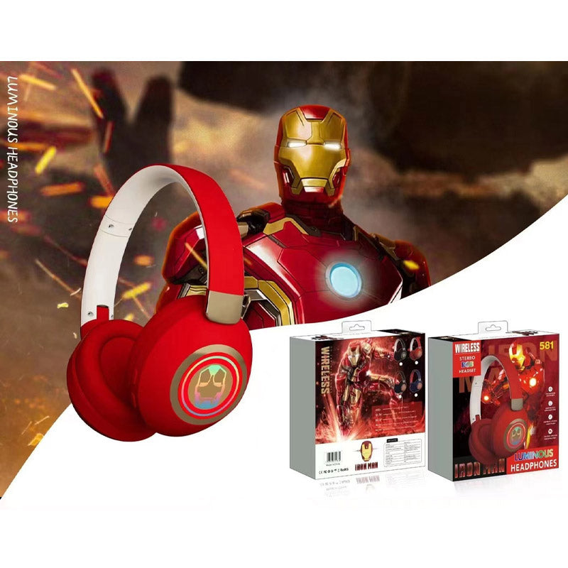 H581R WIRELESS STREO RGB HEADSET RED IRONMAN