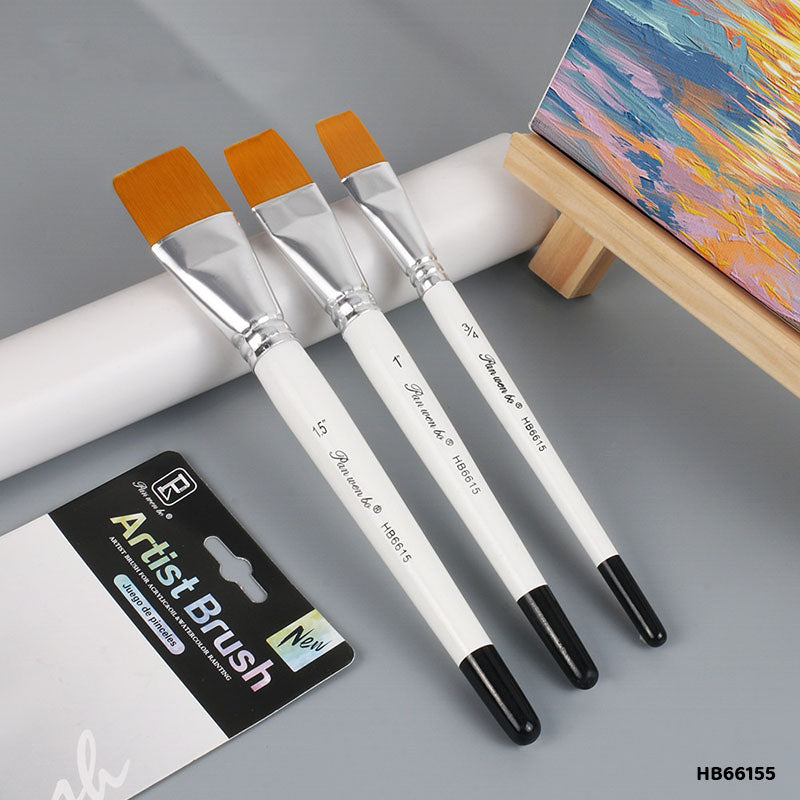 3PC PAINT BRUSH FLAT JUMBO HB66155