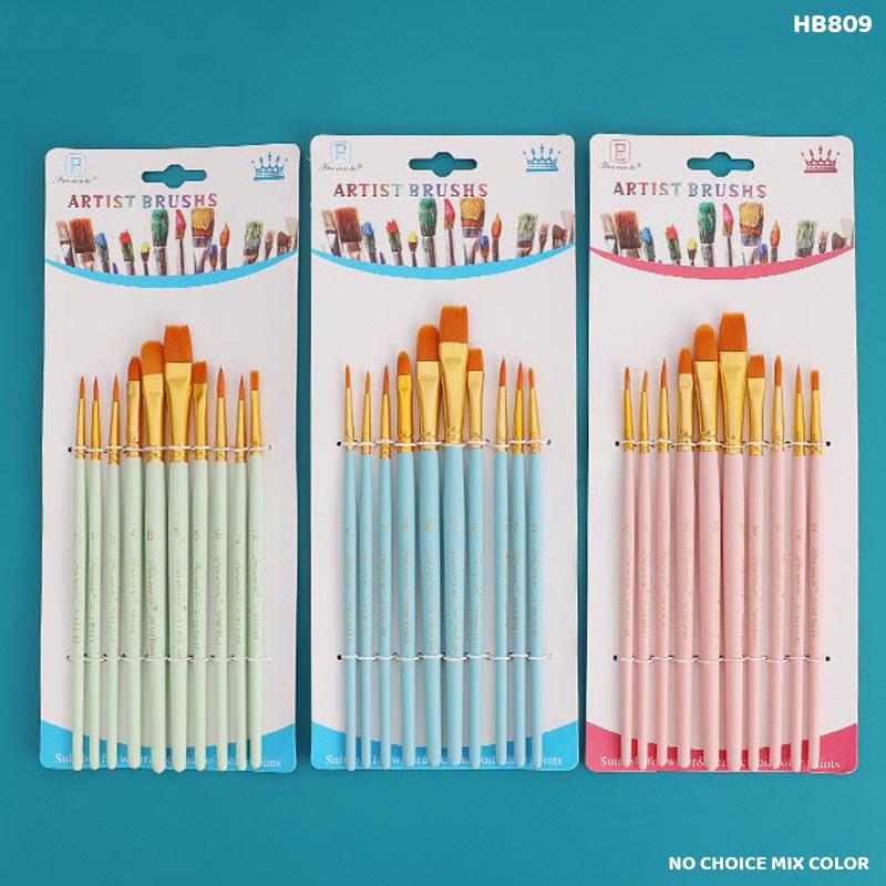10PC PAINT BRUSH HB809