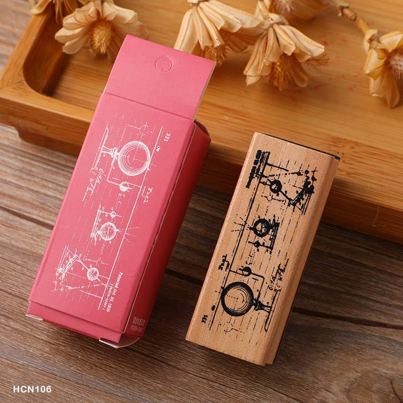 HCN106 WOODEN STAMP RECTANGLE