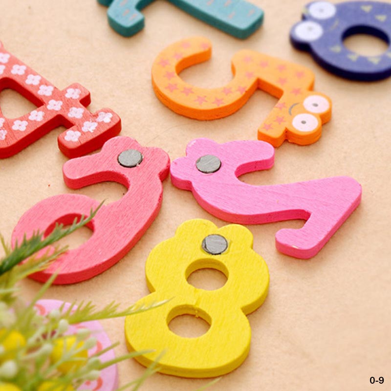 0-9 WOODEN MAGNET NUMBER