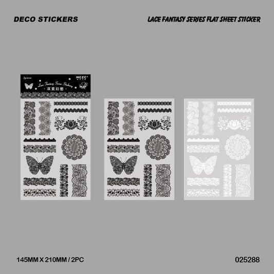 025288 LACE FANTASY SERIES STICKER SHEET 2PC