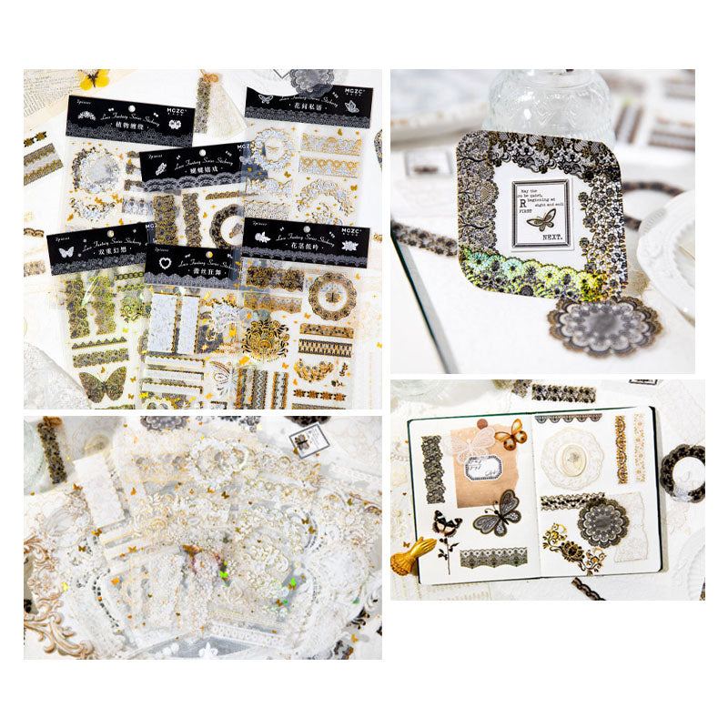 025288 LACE FANTASY SERIES STICKER SHEET 2PC