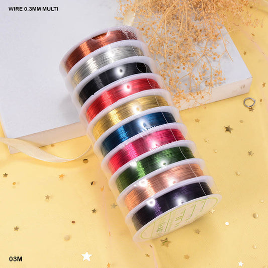 WIRE 0.3MM MULTI (10 ROLL) (03M)