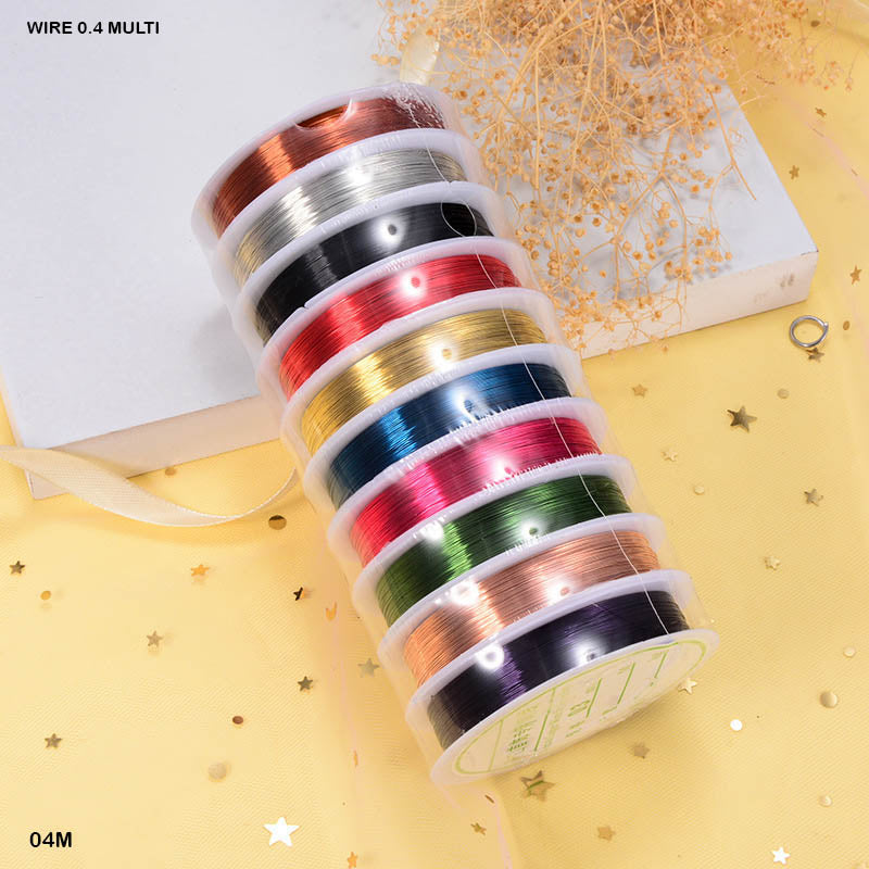 WIRE 0.4MM MULTI (10 ROLL) (04M)