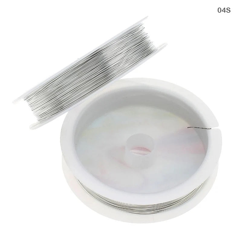 WIRE 0.4MM SILVER (10 ROLL) (04S)