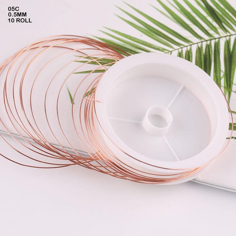 WIRE 0.5MM COPPER (10 ROLL) (05C)