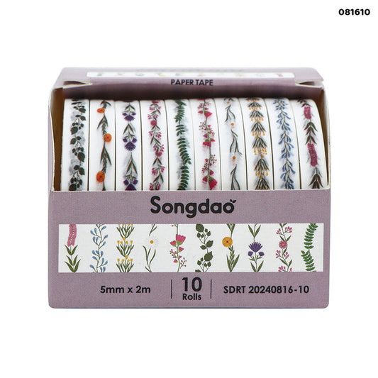 081610 5MM X 2M PRINTED TAPE 10PC PACK