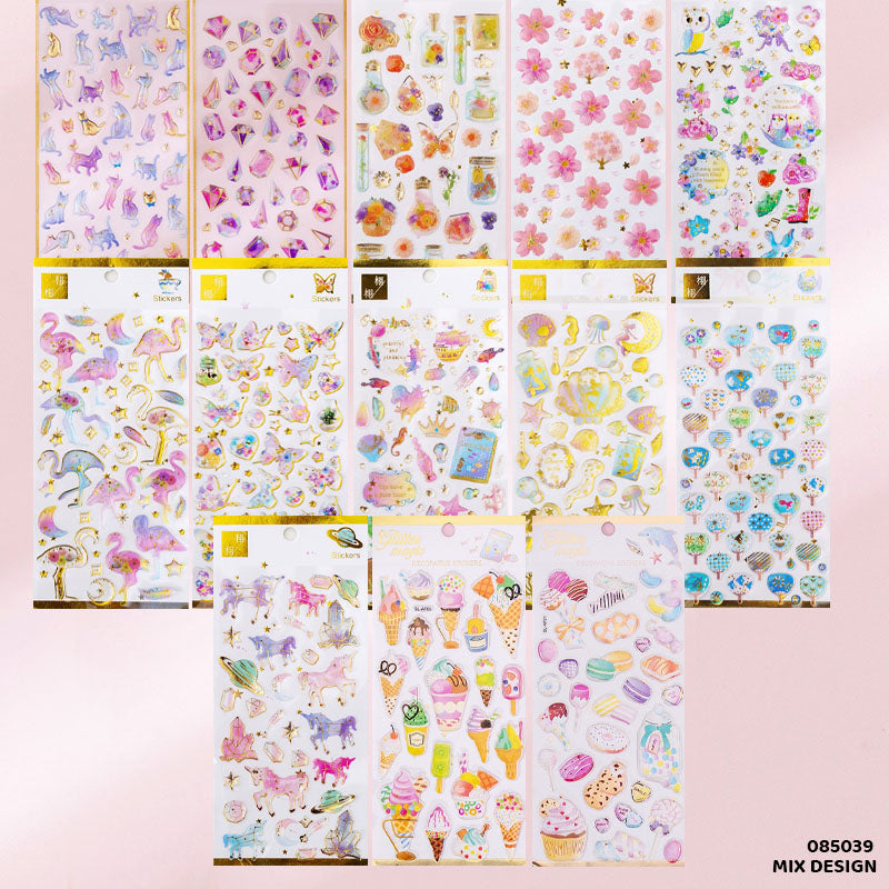 085039 GLITTER MAGIC LOVELY STICKER XY
