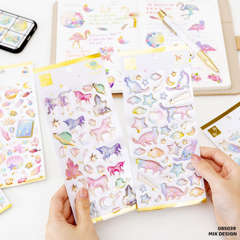 085039 GLITTER MAGIC LOVELY STICKER XY