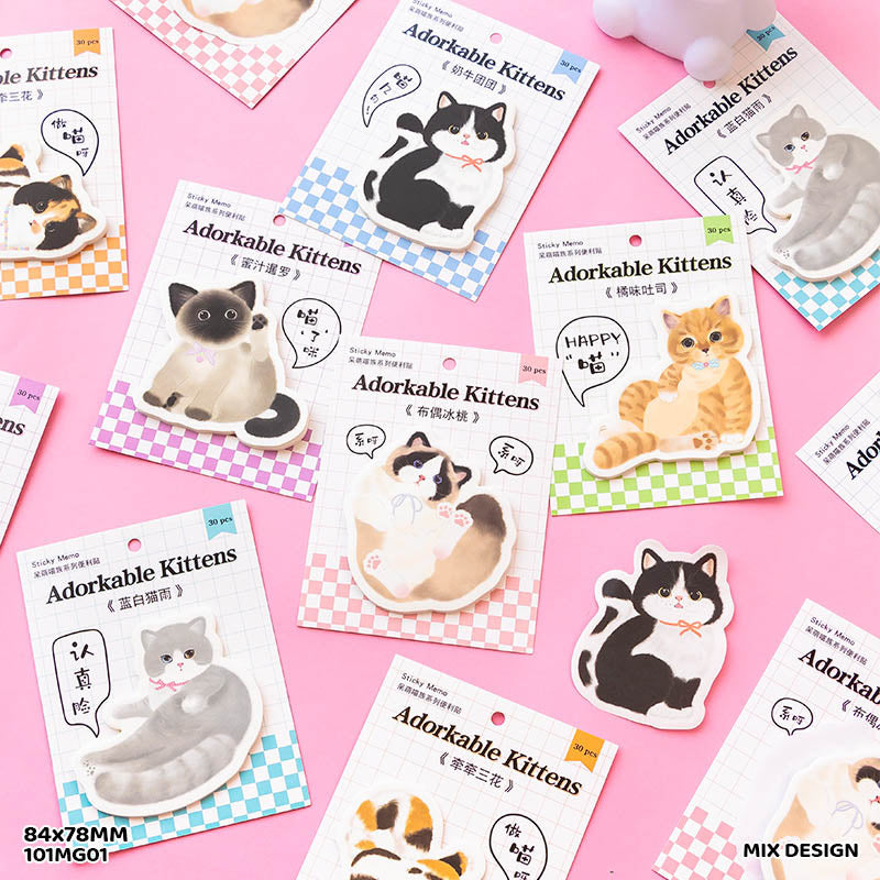 101MG01 CAT STICKY NOTE 84x78MM