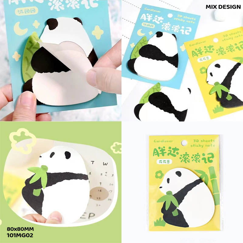 101MG02 PANDA STICKY NOTE 80x80MM