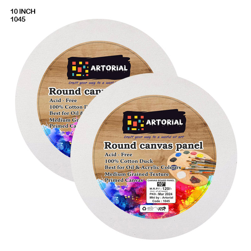 AO CANVAS BOARD ROUND 10 INCH (1045)