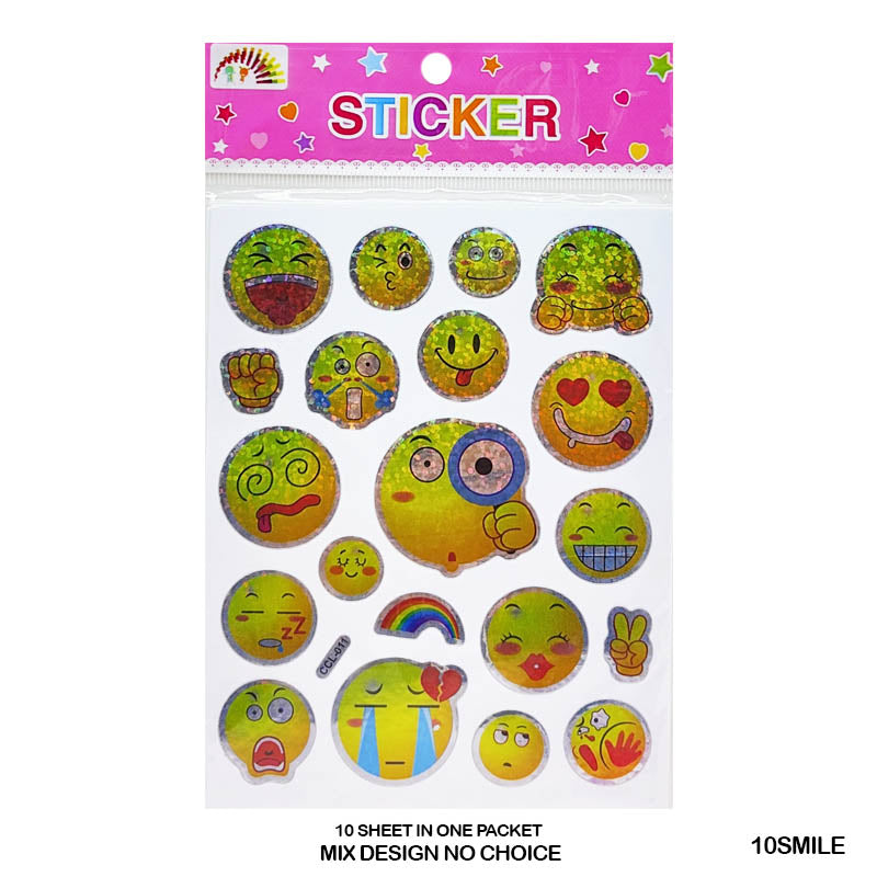 10SMILE SMILE STICKER (10 SHEET)