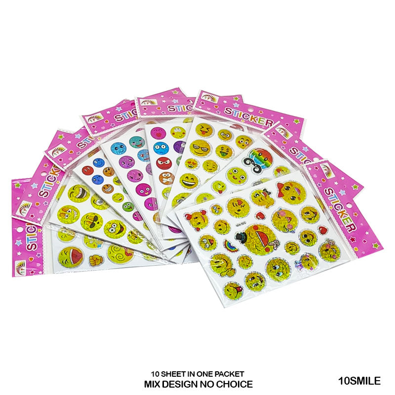 10SMILE SMILE STICKER (10 SHEET)