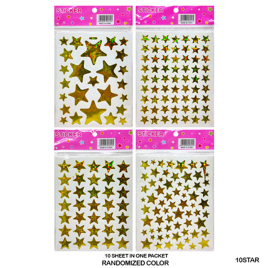 10STAR STAR STICKER (10 SHEET)