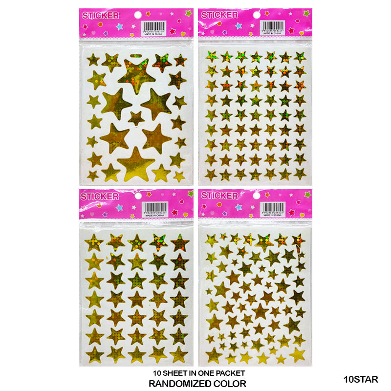 10STAR STAR STICKER (10 SHEET)
