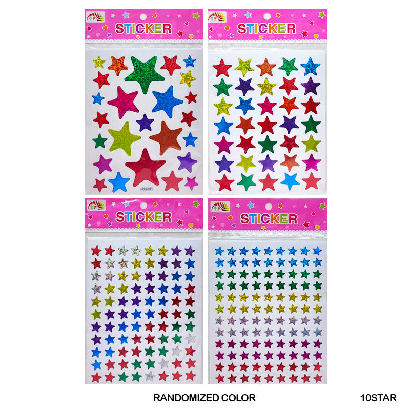 10STAR STAR STICKER (10 SHEET)