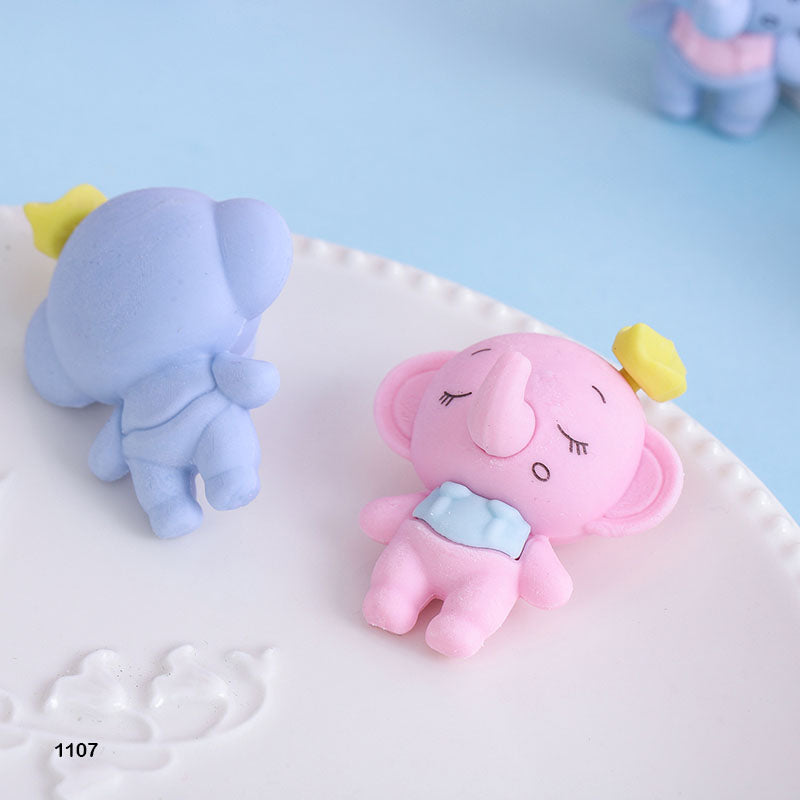 1107 CALF ELEPHANT ERASER 36PC