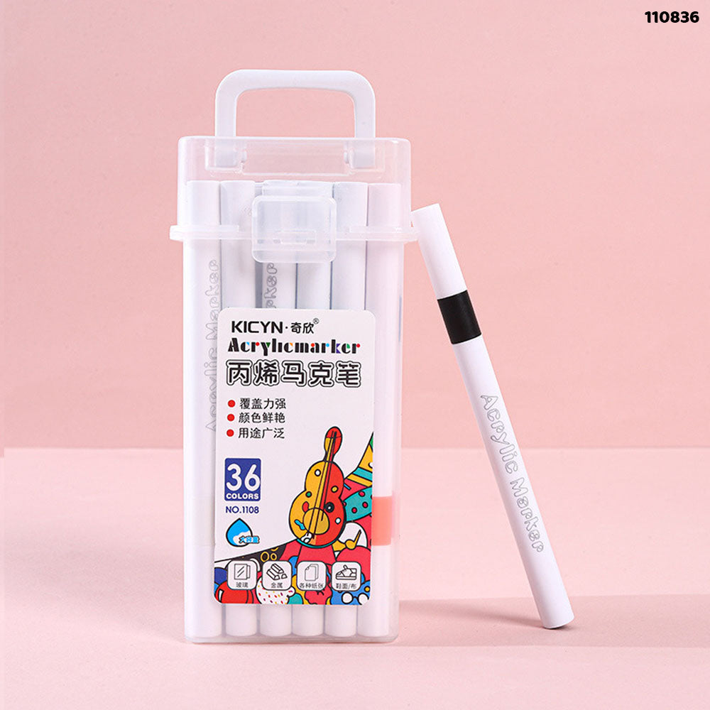 110836 ACRYLIC MARKER 36 COLORS BOX