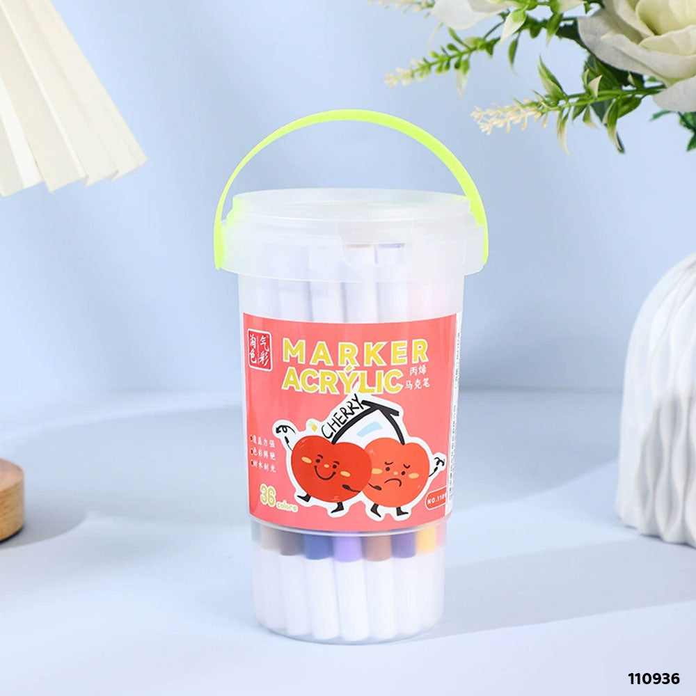 110936 ACRYLIC MARKER 36 COLORS BOX