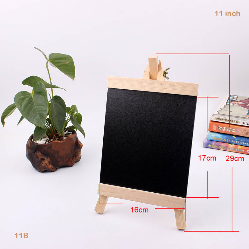 11" BLACK BOARD WITH EASEL 16X29CM (11B)