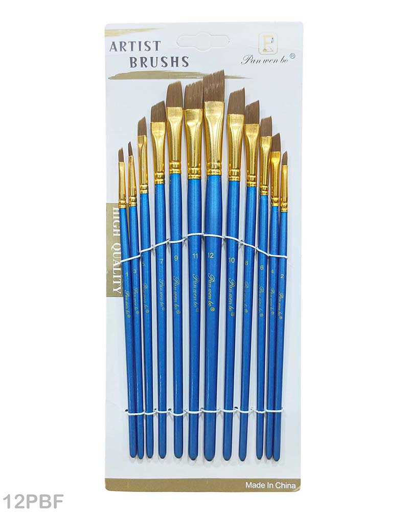 12PC PAINT BRUSH BLUE X (12PBX)