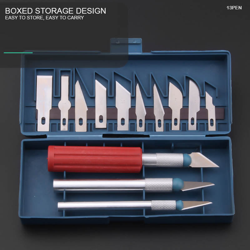 13PC PRECISION KNIFE SET (13PEN)