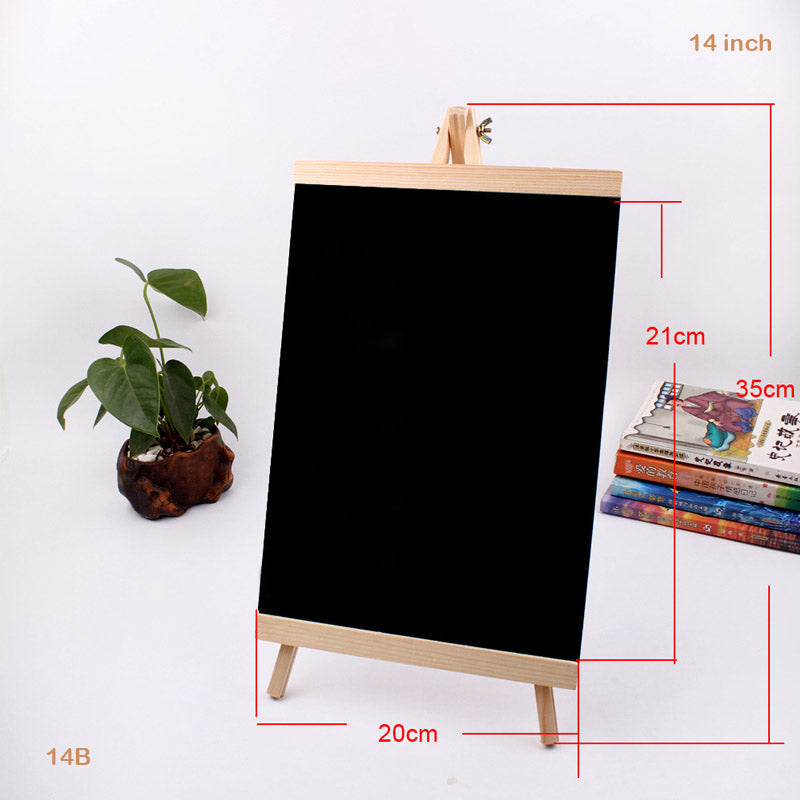 14" BLACK BOARD WITH EASEL 20X36CM (14B)