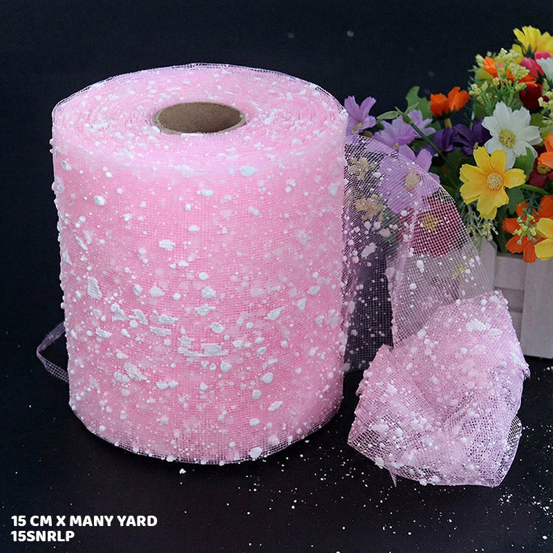 15SNRLP L PINK SNOW ROLL 15 CM X MANY YARD