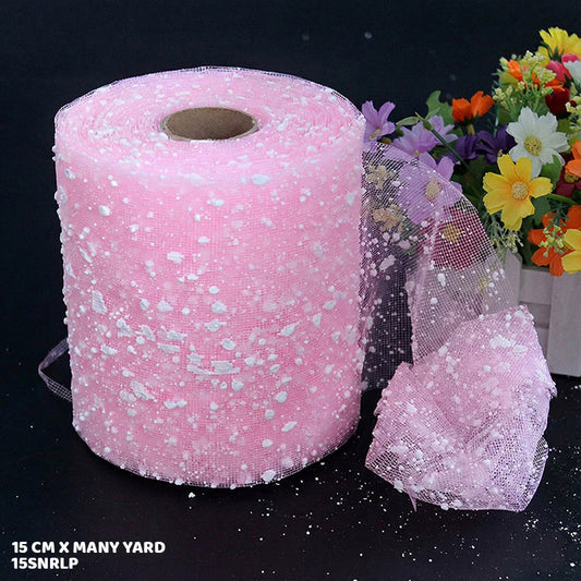 15SNRLP L PINK SNOW ROLL 15 CM X MANY YARD