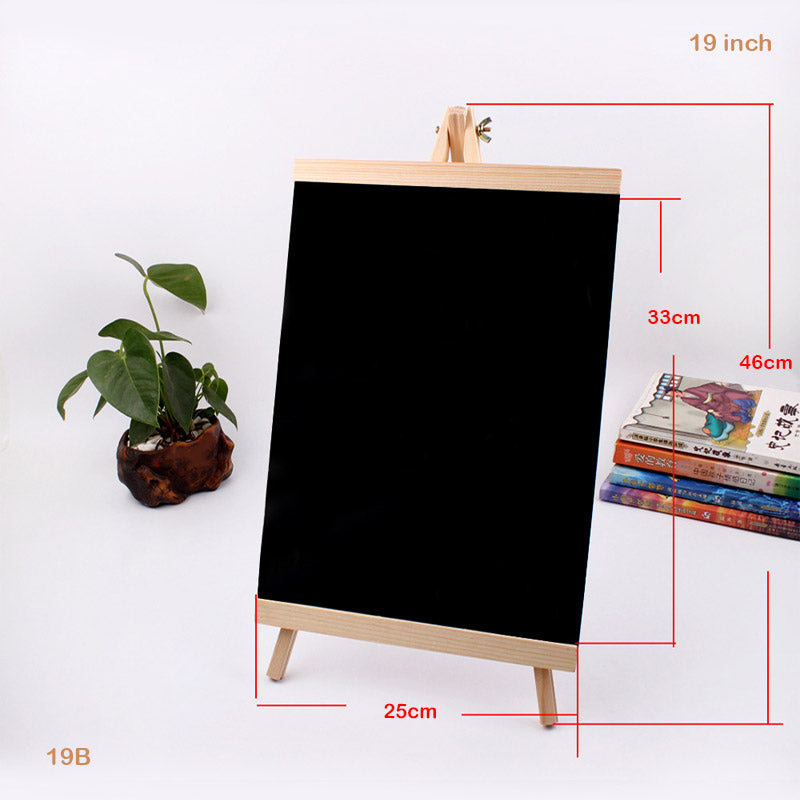 19" BLACK BOARD WITH EASEL 25X46CM (19B)