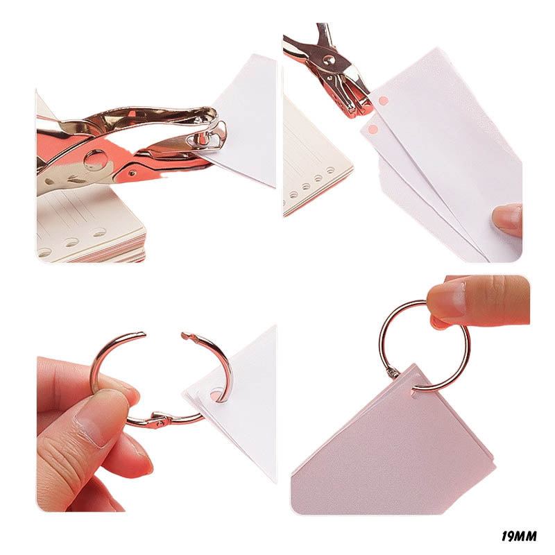 19MM BOOK RING GOLD 150PC (BRG19)