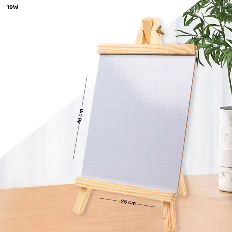19" WHITE BOARD WITH EASEL 25X46CM (19W)
