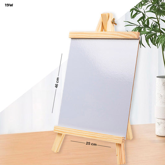 19" WHITE BOARD WITH EASEL 25X46CM (19W)