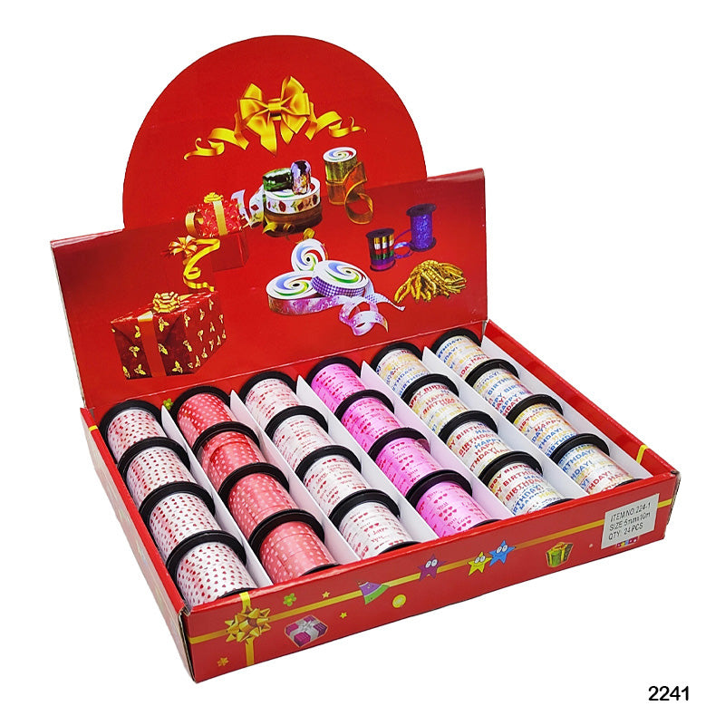 22415 RIBBON BOX 24PC 2.5CmX2.7mtr
