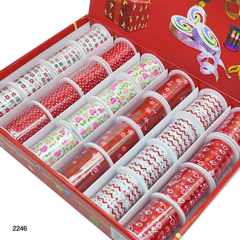 2246 RIBBON BOX PRINTED 24PC 1CmX4.5mtr