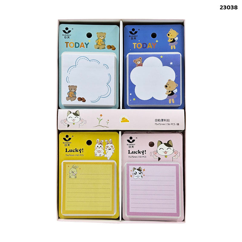 23038 STICKY NOTE 75x75MM (36PKT)