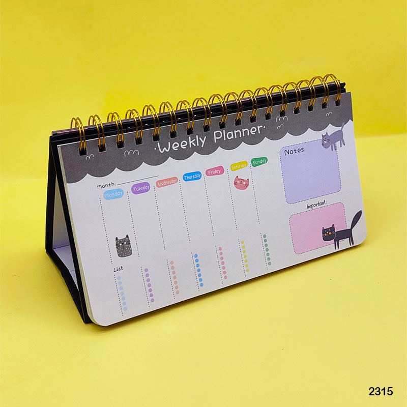 2315 PLANNER CARTOON PRINT SPIRAL 23x12CM