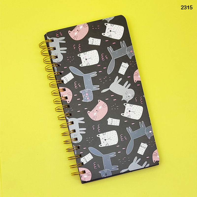 2315 PLANNER CARTOON PRINT SPIRAL 23x12CM